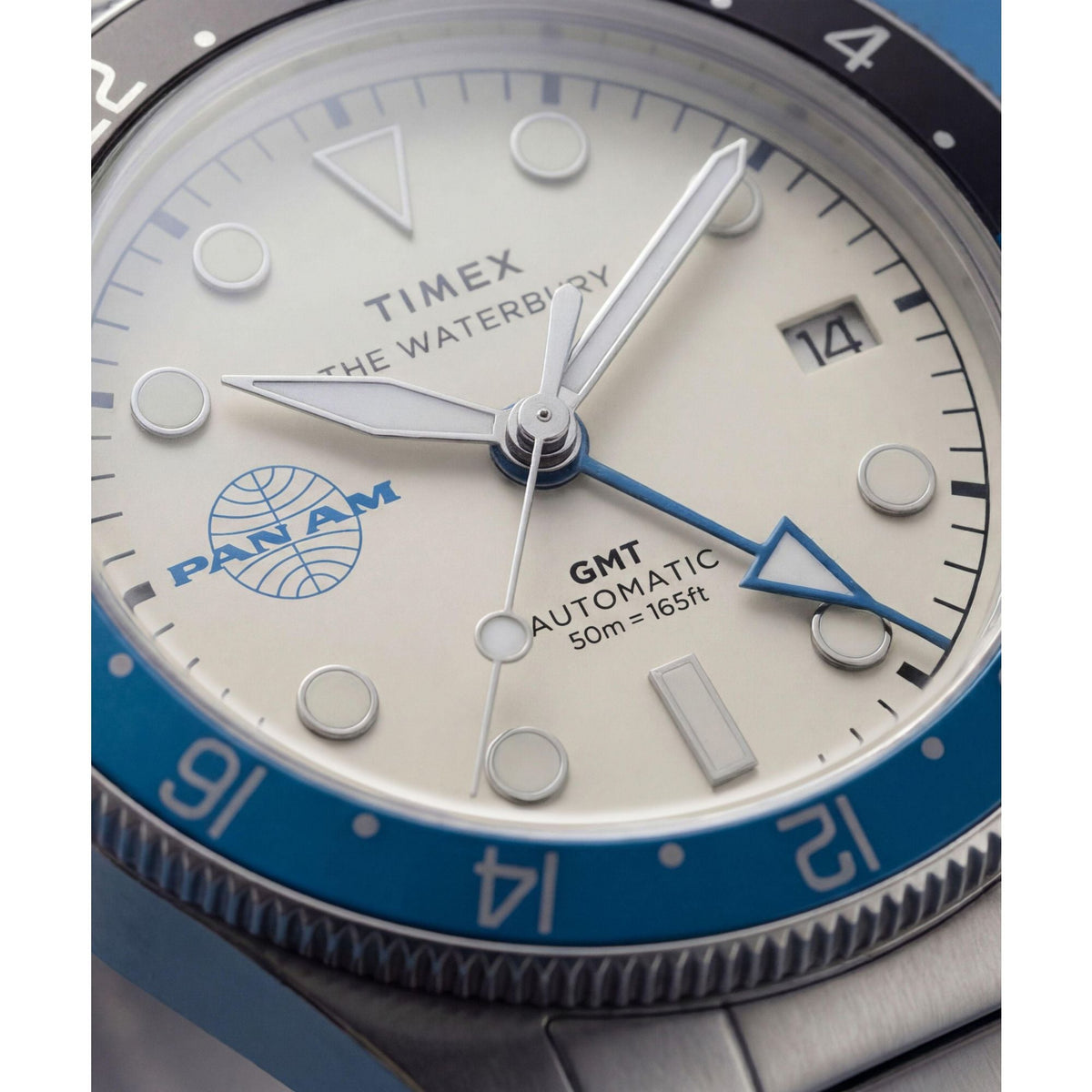 Timex Waterbury Pan am de hombre correa de metal automático – TW2Y94300