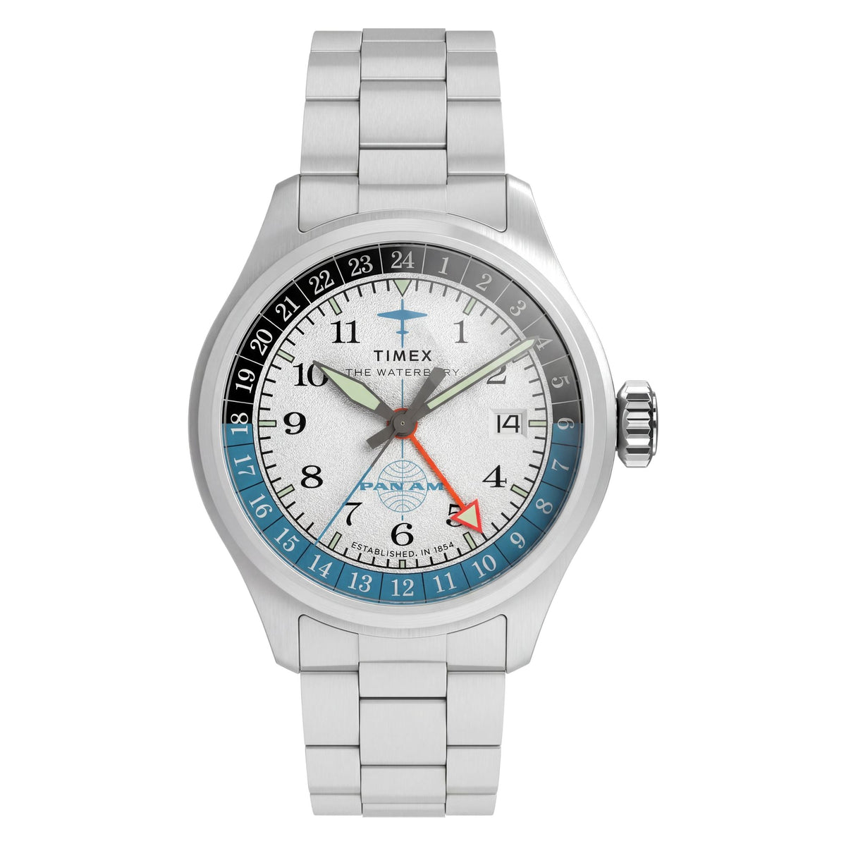 Timex Waterbury Pan Am de hombre correa de metal – TW2Y94600