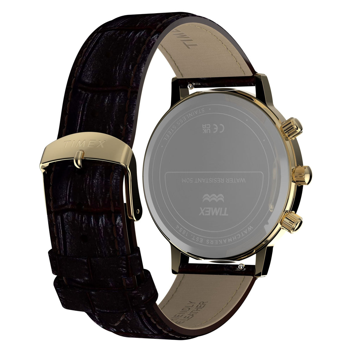 Timex Moon Phase de hombre banda de piel – TW2Y99000