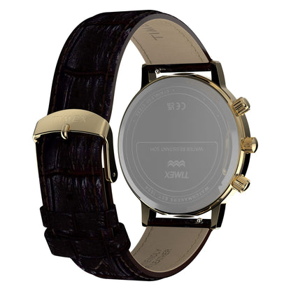Timex Moon Phase de hombre banda de piel – TW2Y99000