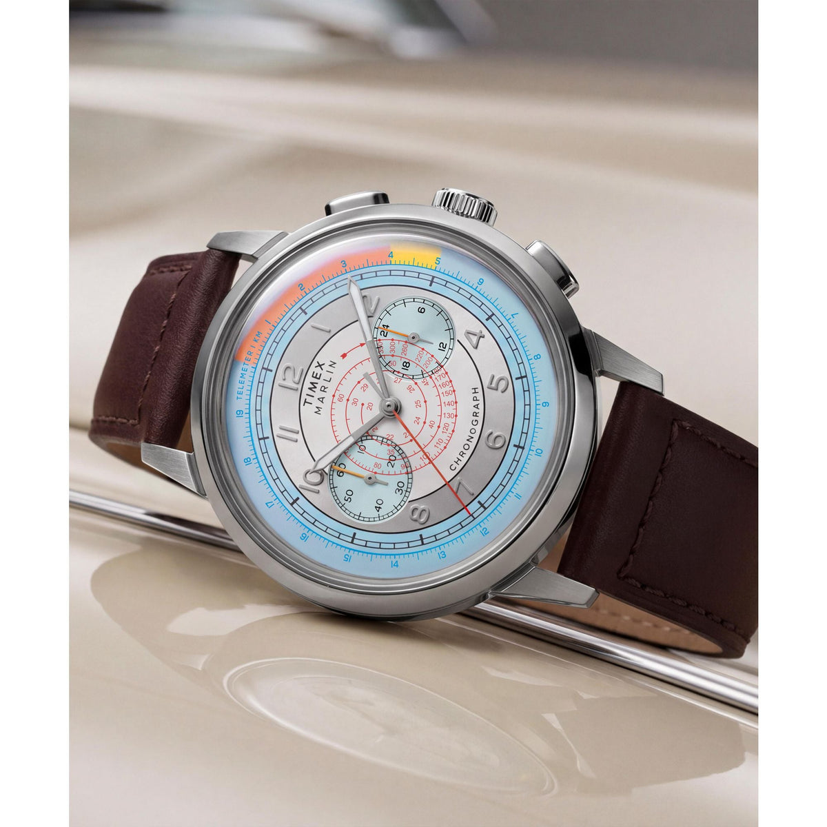 Timex Marlin Neo de hombre correa de cuero – TW3A00200
