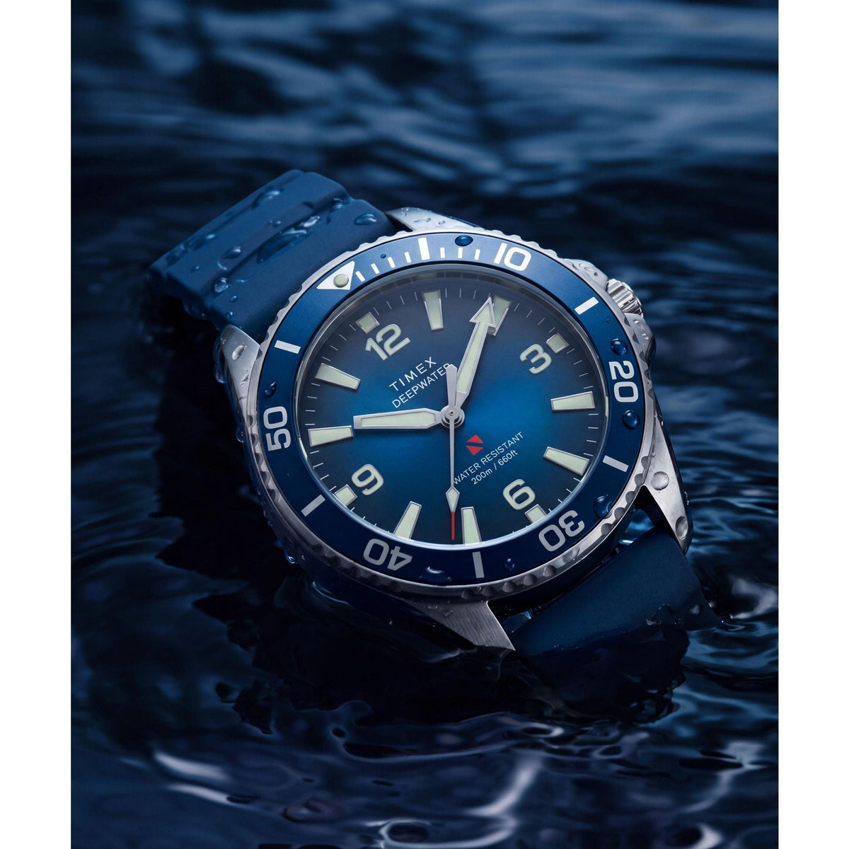 Timex Deepwater de hombre correa de caucho – TW3A01900