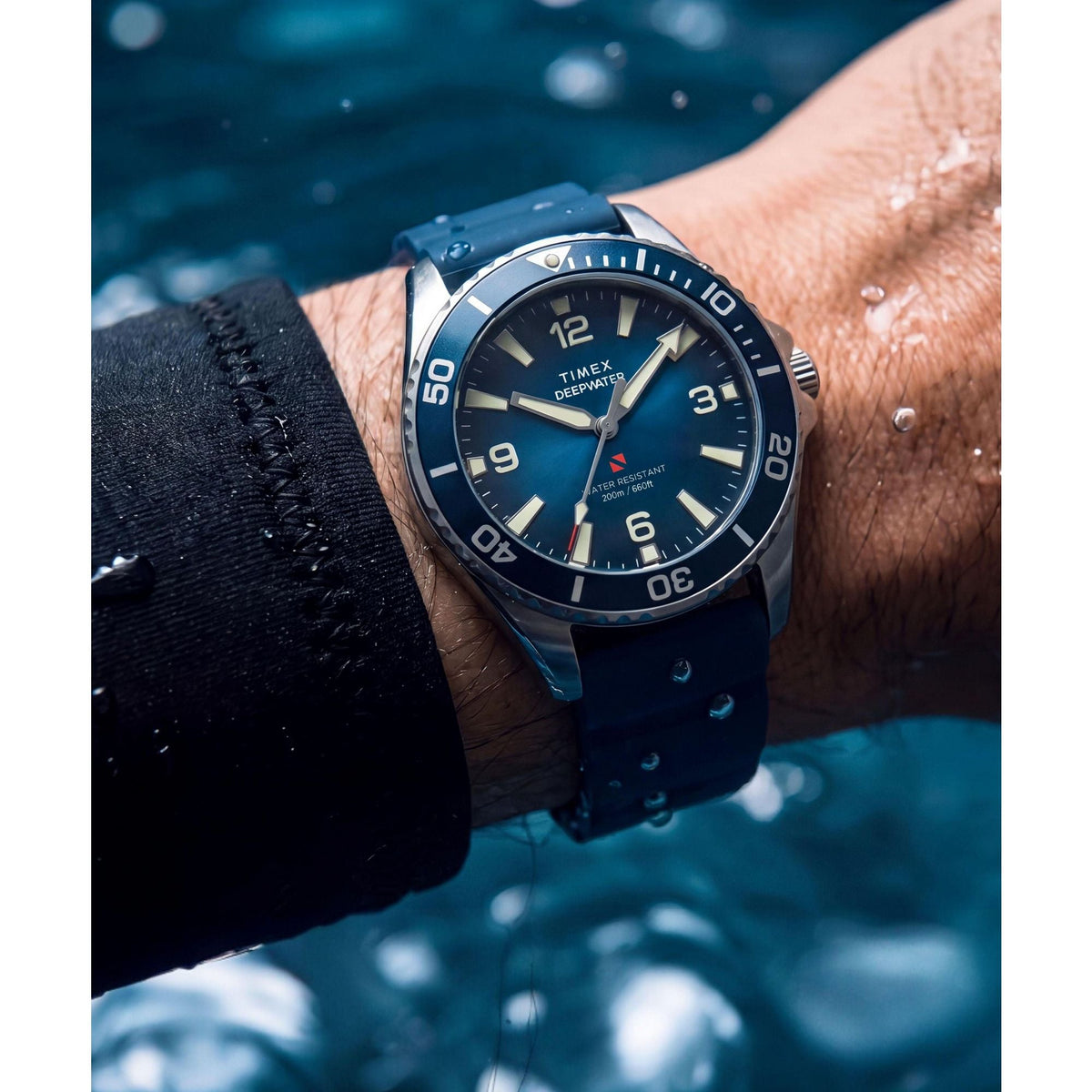 Timex Deepwater de hombre correa de caucho – TW3A01900