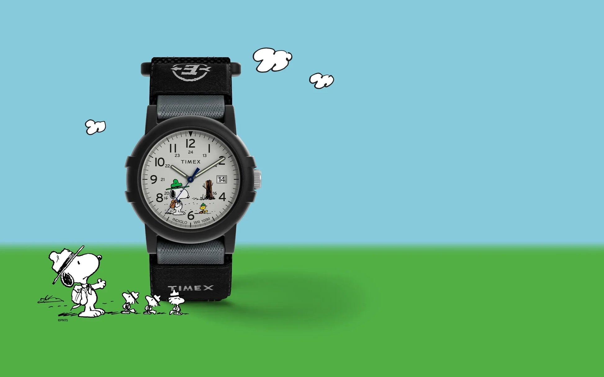 Timex Expedition x Snoopy de caballero pulsera de tela – TW4B29100