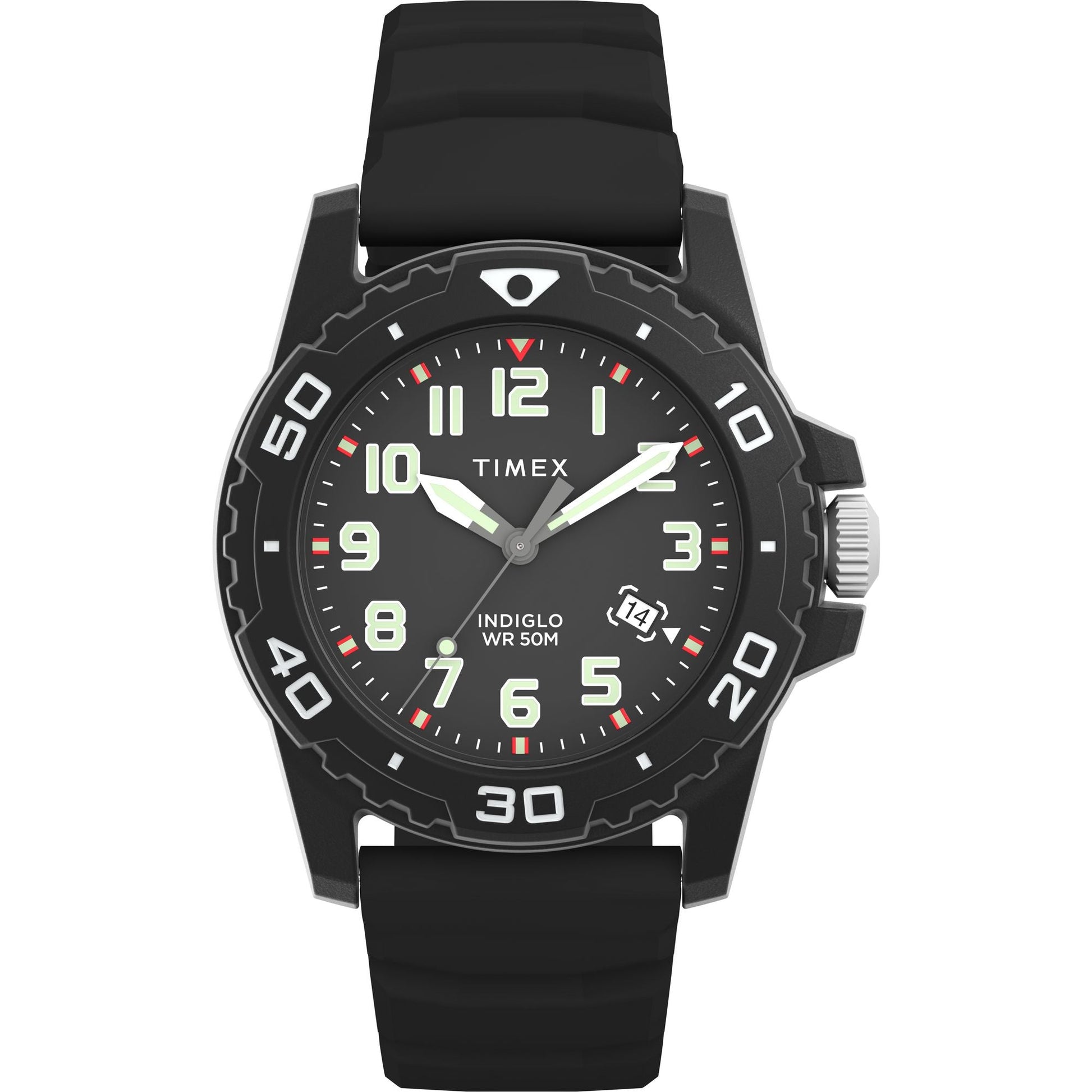 Timex Diver Style unisex pulsera de caucho 42 mm – TW5M61200