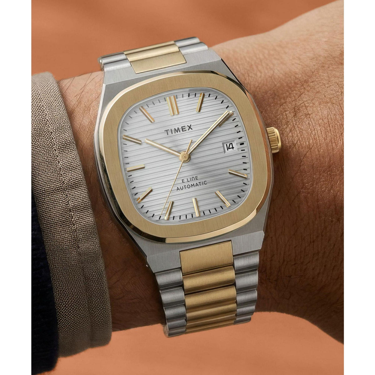 Timex E Line Automático de caballero correa de metal – TW6A00600