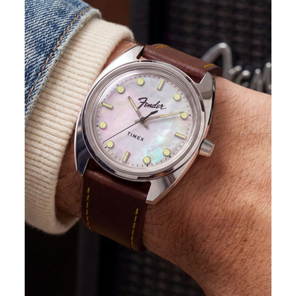 Timex Fender Automático de caballero pulsera de piel – TW6A14700