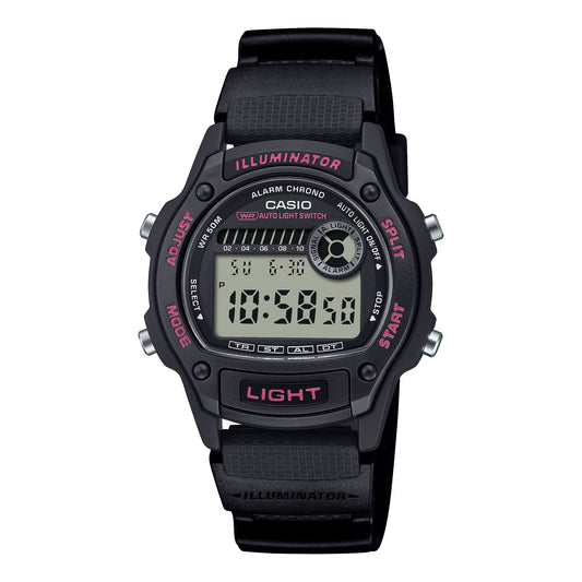 Casio de caballero correa de silicona – W-220H-1A2V