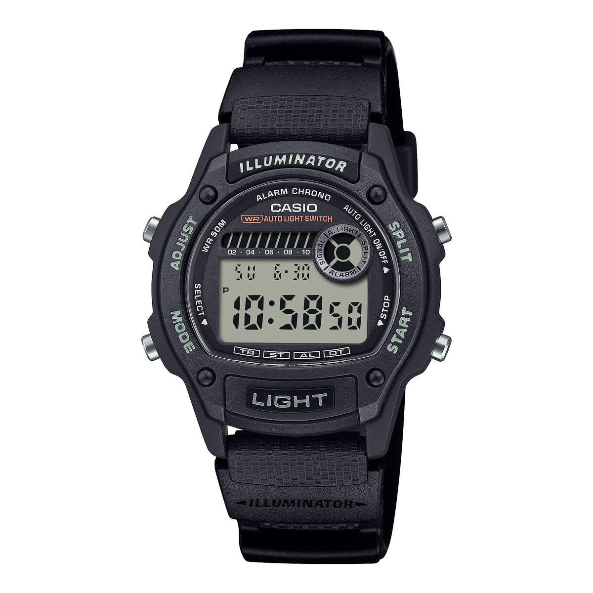 Casio de hombre corea de silicona – W-220H-1AV