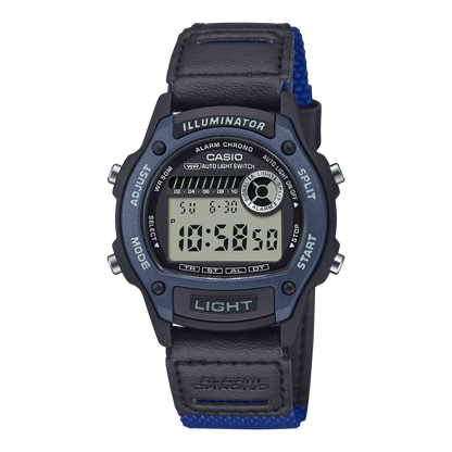 Casio Digital de caballero banda de piel – W-220HF-2AVCF