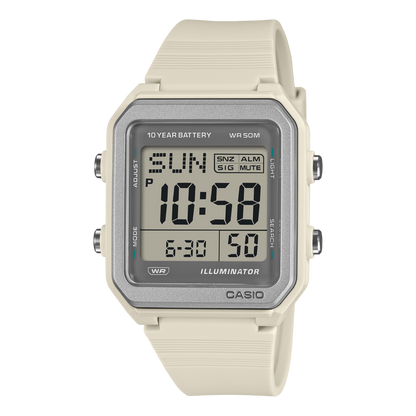 Casio digital unisex correa de silicona – W-221H-8AV