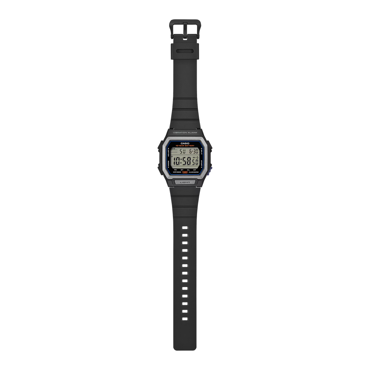 Casio digital de hombre correa de caucho – W-738H-1AV
