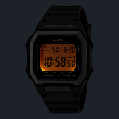 Casio digital de hombre correa de caucho – W-738H-1AV