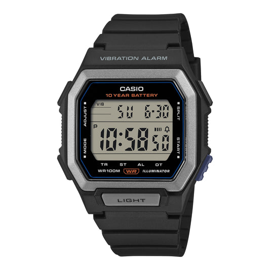 Casio digital de hombre correa de caucho – W-738H-1AV