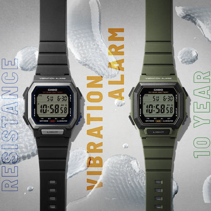 Casio de hombre correa de silicona – W-738H-1BV