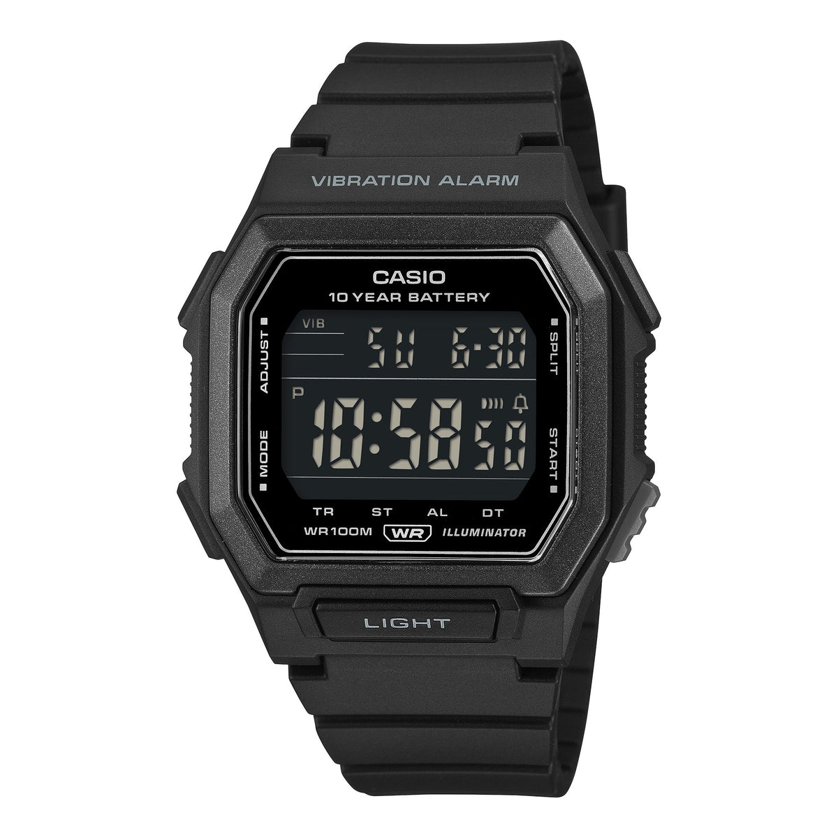 Casio de hombre correa de silicona – W-738H-1BV