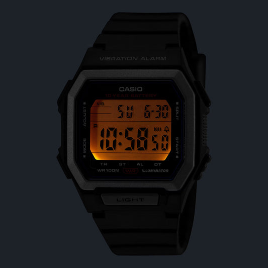 Casio de hombre correa de resina digital – W-738H-3AV