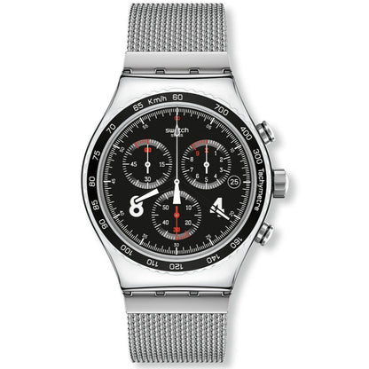 Swatch Blackie de hombre pulsera mesh 42mm – YVS401GB