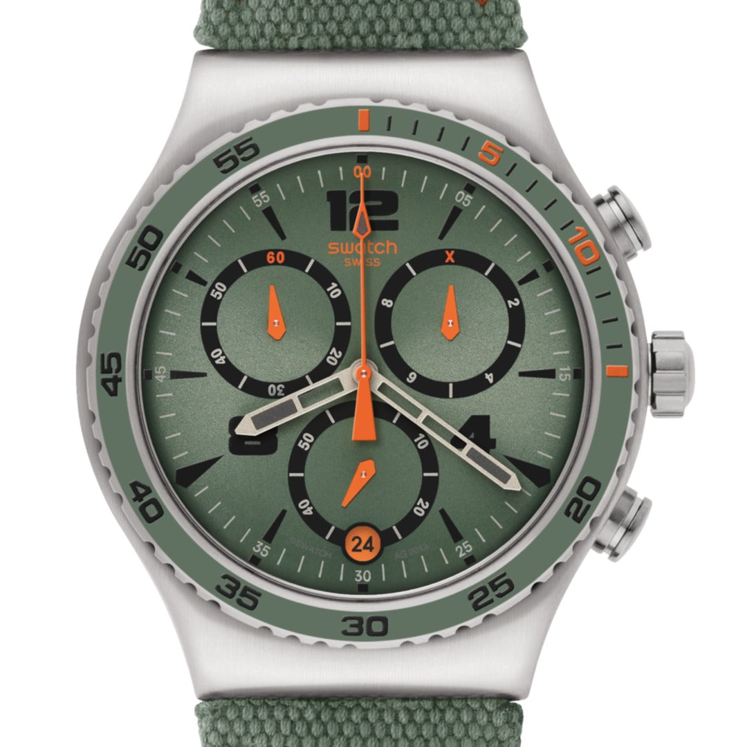 Swatch L'Heure du Marais de hombre correa de tela – YVS402