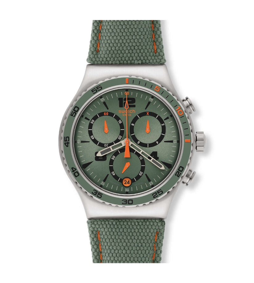 Swatch L'Heure du Marais de hombre correa de tela – YVS402