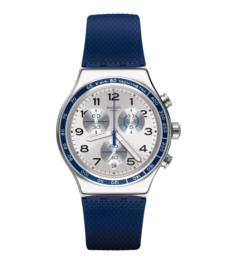 Swatch Frescoazul de hombre correa de resina – YVS439