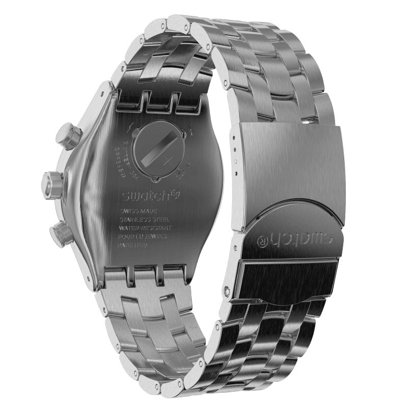 Swatch Silver Again de hombre correa de metal 43 mm – YVS447G