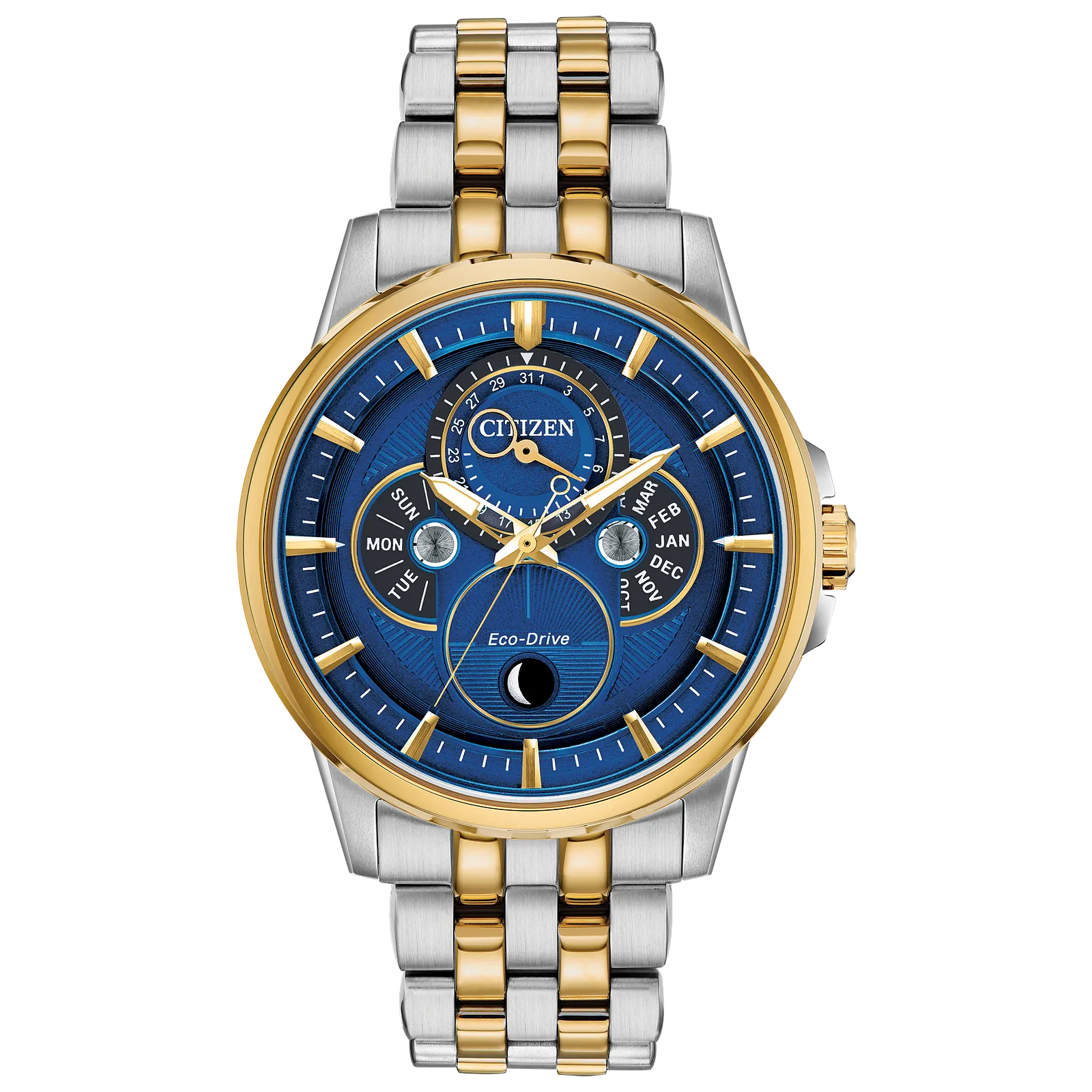 bu0054-52l Reloj Citizen Eco-drive de caballero pulsera de metal 44 mm