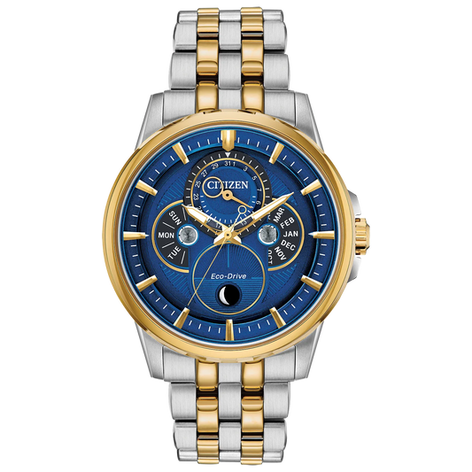 bu0054-52l Citizen Eco-drive de caballero pulsera de metal 44 mm