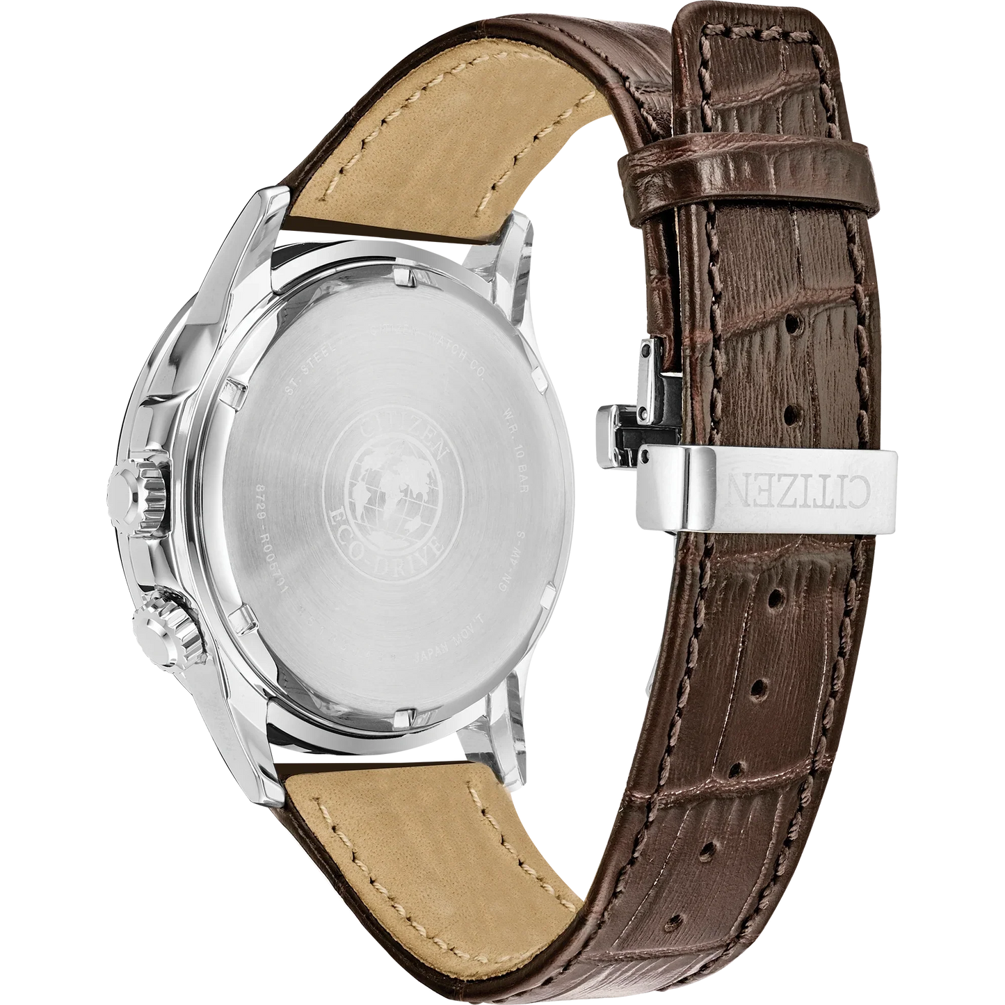 bu2020-29x Reloj Citizen Calendrier de hombre pulsera de piel 44 mm Eco-drive