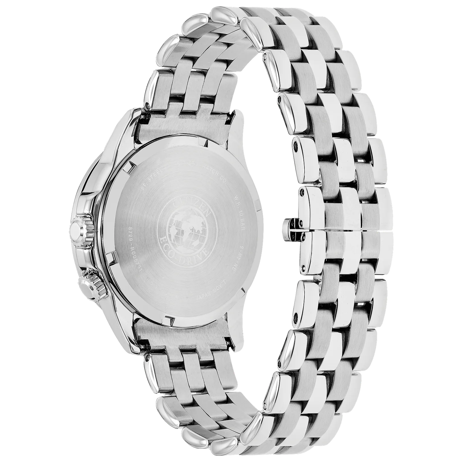 bu2021-51l Reloj Citizen Calendrier Eco-drive de hombre pulsera de metal 44mm