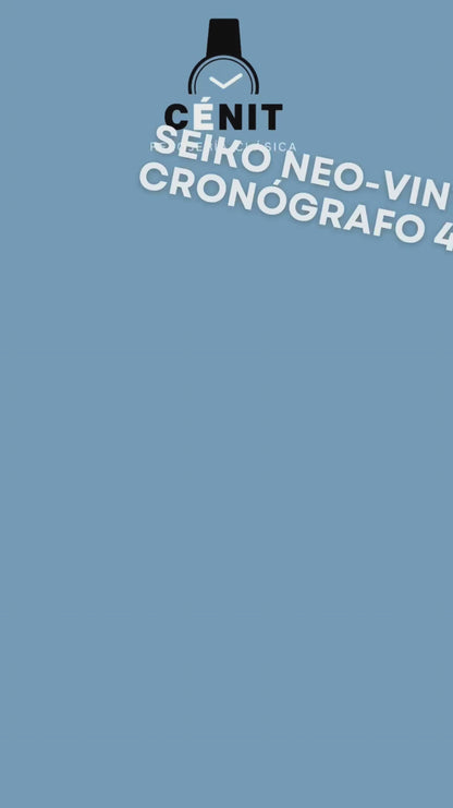 Seiko Neo-Vintage Cronógrafo 40MM Cristal de Zafiro Acero Inoxidable.