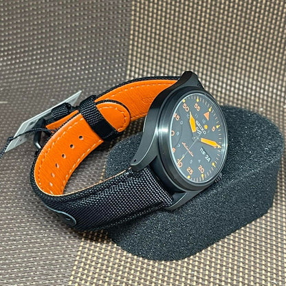 Seiko Serie 5 Análogo para Hombre con Correa de Tela – SRPH33K1