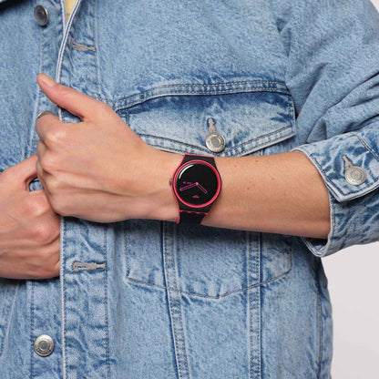 Swatch Minimal Line Pink unisex banda de caucho – SO29P700
