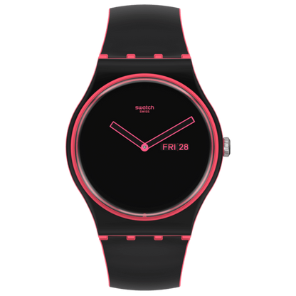 Swatch Minimal Line Pink unisex banda de caucho – SO29P700